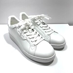 MICHAEL Michael Kors Keating Lace Up Leather Men's Optic White US 8.5M  - No Box